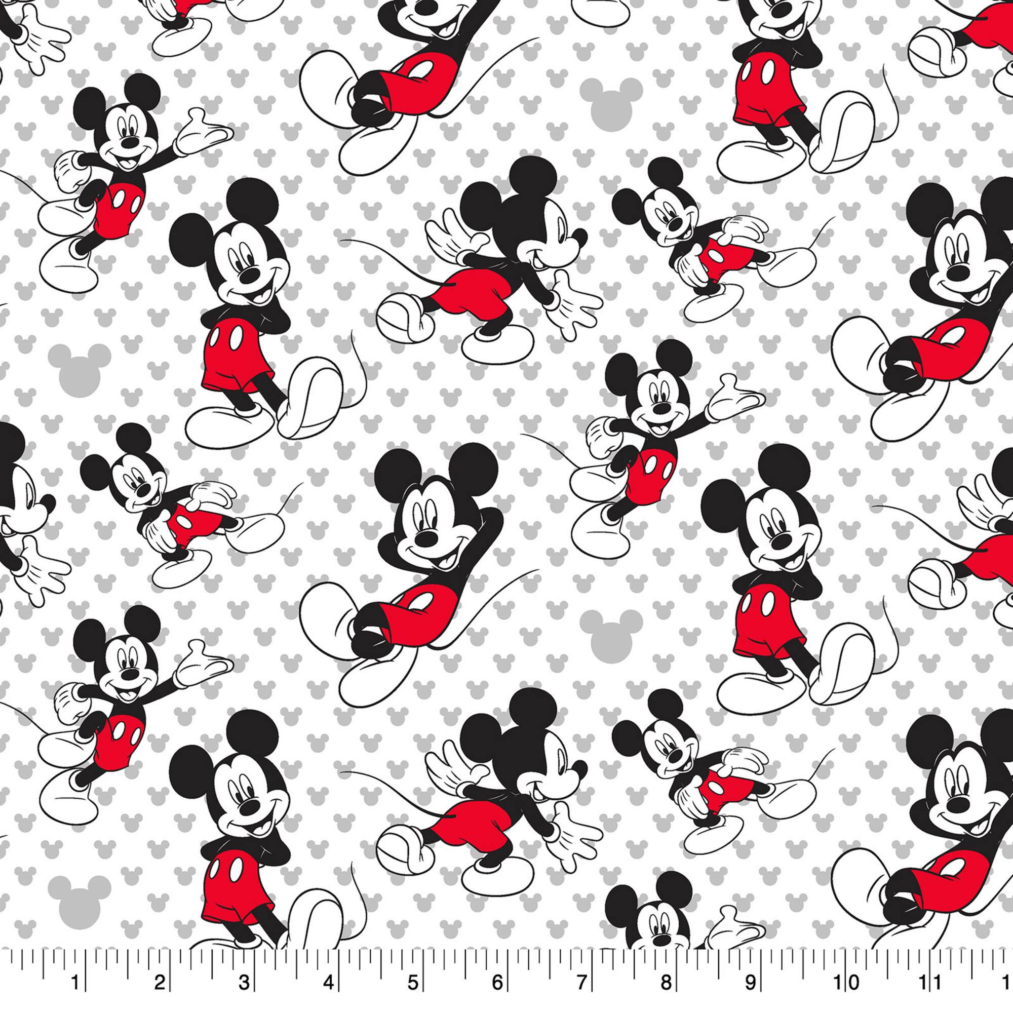 Disney® Relaxed Mickey Mouse Cotton Fabric